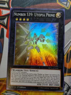 YuGiOh Number S39: Utopia Prime Super Rare 1st Edition MP16-EN043 NM - Image 1
