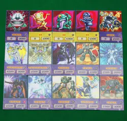 YUGIOH! 100Pcs Blue Eyes Dark Magician Exodia Obelisk RA Slifer Anime Style Card - Image 2