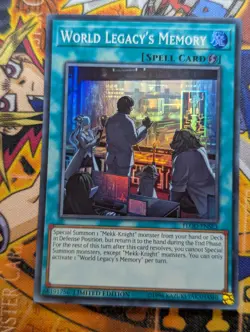 World Legacy’s Memory FLOD-ENSE3 Super Rare Limited Edition Yugioh TCG Card LP - Image 1