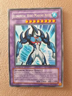 YUGIOH ELEMENTAL HERO MARINE NEOS RARE TAEV-EN041 1ST ED NM - Image 1