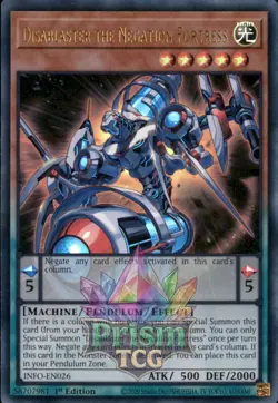 1st ed Disablaster the Negation Fortress ultra rare INFO-EN026 Yugioh - Image 1