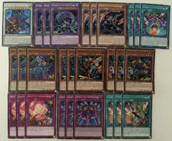YuGiOh 24 Card P.U.N.K. Deck Core with 4 Card Extra Deck - Image 1