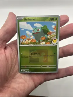 001/132 Bulbasaur 2026 Pokemon Day League Stamped Promo Card Mega TCG Play - Image 3