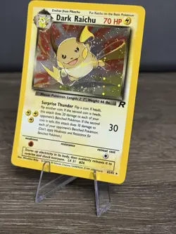 Dark Raichu 83/82 Holo Rare Team Rocket SecretRare Pokemon Card WOTC SWIRL LP/NM - Image 3