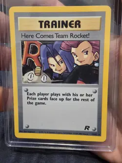 Pokemon TCG Here Comes Team Rocket! Holo Rare Card 2000 Rocket Set 15/82 LP - Image 1