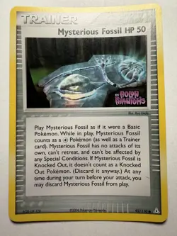 Pokemon Card Mysterious Fossil HP 50 79/92 EX Legend Maker STAMPED Light Play - Image 1