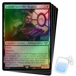 FOIL LOBELIA SACKVILLE-BAGGINS X4 The Lord Of The Rings Magic MTG MINT CARD - Image 1