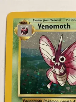 Venomoth 13/64 Jungle Holo Pokemon TCG MP Vintage Awesome Card 🔥 - Image 2