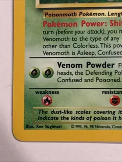 Venomoth 13/64 Jungle Holo Pokemon TCG MP Vintage Awesome Card 🔥 - Image 5