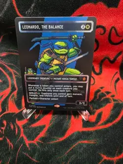 Leonardo, the Balance (0083) (Borderless) (Surge Foil) - - Image 1