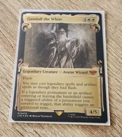 MTG LOTR Gandalf the White SPECIAL EDITION SCROLL 💥 FOIL 💥 #470 Lord Rings - Image 1