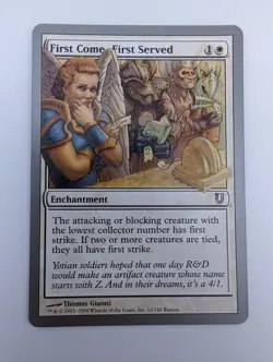 Magic the Gathering FIRST COME, FIRST SERVED Unhinged MTG - Image 1