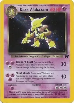 Pokemon TCG - Dark Alakazam - 1/82 - Holo - Rare - Team Rocket [Lightly Played] - Image 1