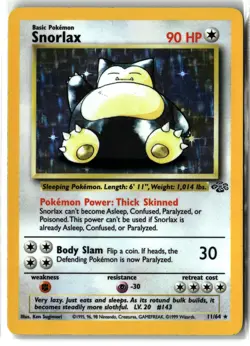 Snorlax ⭐ 11/64 WOTC Holo Rare Jungle 1999 Pokemon MP - Image 1