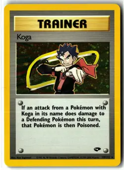 Koga ⭐ 19/132 Holo Rare Gym Challenge 2000 Pokemon NM/LP - Image 1