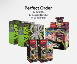 [PRESALE] Pokemon Center Perfect Order PC 2 ETB, 1Booster Box, 2 Booster Bundles - Image 1