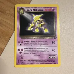 Pokemon TCG Dark Alakazam Team Rocket Set Non holo-Rare 18/82 LP - Image 1