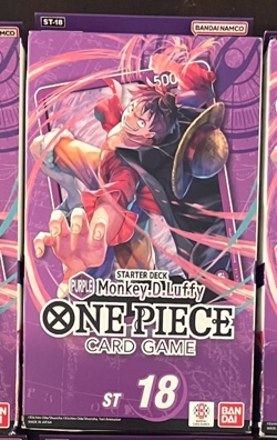 One Piece TCG ST-18 English Starter Deck Purple Luffy Sealed In Hand - Image 1