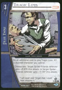 Tragic Loss Ben Parker 2004 Marvel vs System Spider-Man TCG Card (NM) - Image 1