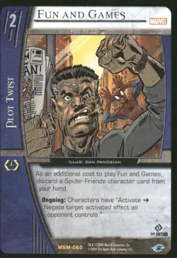 Fun & Games 2004 Marvel vs System Spider-Man TCG Card (NM) - Image 1