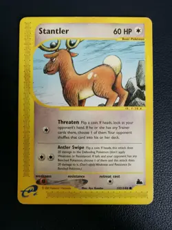 Pokemon Card Stantler 102/144 Skyridge Common WOTC - Image 1