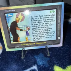 EP14 Electric Shock Showdown - Topps Blue Logo - TV Series Pokemon Card - Image 5