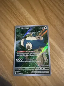 Pokemon TCG Snorlax Promo Card S&V 151 SVP051 Pokemon Center Stamped - Image 1