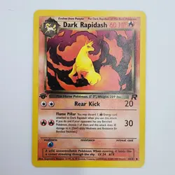 1st Edition Team Rocket Dark Rapidash 44/82 and Ponyta Pokemon Card NM-Mint Set - Image 4