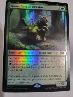 MTG KONA, RESCUE BEASTIE FOIL EX-MINT FREE SHIP!!! - Image 1