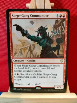 Siege-Gang Commander - Phyrexia All will be One Commander - Rare - NM - MTG - Image 1