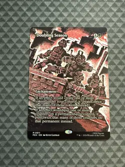 MTG Doubling Season #0011 Borderless Mythic TMNT Source Material (PZA) - Image 1