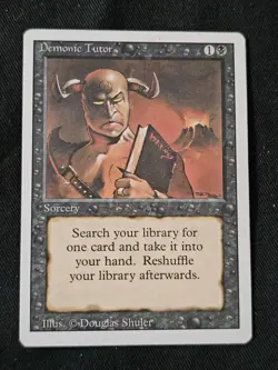 Demonic Tutor - Magic The Gathering MtG Revised Edition - Image 1