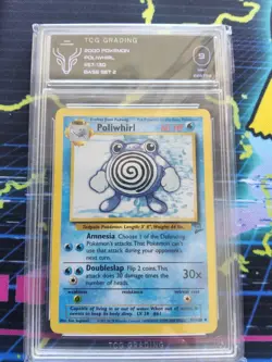 Pokemon TCG Poliwhirl Base Set 2 57/130 Regular Unlimited Uncommon TCG 9 - Image 1