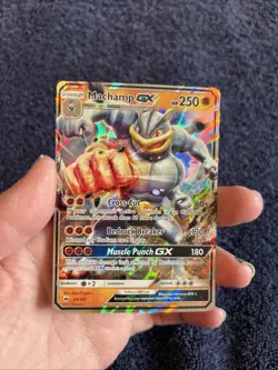 Pokemon TCG: Machamp GX (64/147) Full Art Holo - Sun & Moon Burning Shadows -NM - Image 5