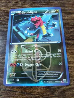 Team Plasma's Druddigon 94/135 Plasma Storm Pokemon Reverse Holo - Image 1