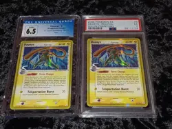 (2×) 2006 Pokemon EX Holon Phantoms Deoxys 6/100 Holo Rare - Error PSA 5/CGC 6.5 - Image 1