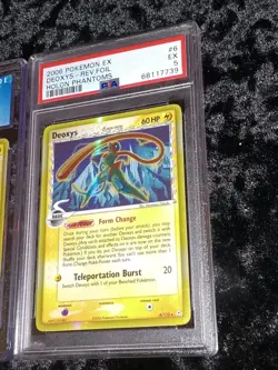 (2×) 2006 Pokemon EX Holon Phantoms Deoxys 6/100 Holo Rare - Error PSA 5/CGC 6.5 - Image 3