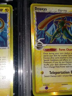 (2×) 2006 Pokemon EX Holon Phantoms Deoxys 6/100 Holo Rare - Error PSA 5/CGC 6.5 - Image 4