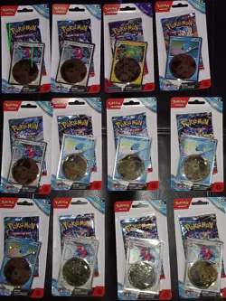 12 Total- Pokemon Scarlet & Violet Stellar Crown/Temporal Forces BLISTER PACK 820650853319 - Image 1