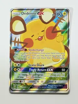 Dedenne GX 195a/214 Full Art Alternate Art Promo Holo Pokemon English Near Mint - Image 3