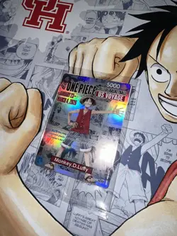 One Piece Monkey.D.Luffy US College Basketball Promo Card WITH POSTER *SEALED* - Image 2