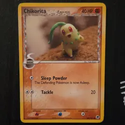 Pokemon Chikorita Delta Species 44/101 Regular Basic 40HP 2006 English Card - Image 1