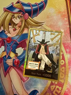 DON!! Card (Dracule Mihawk) (Gold) The Azure Sea's Seven Foil - Image 1