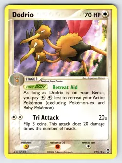 Dodrio 21/112 2004 EX FireRed & LeafGreen Pokemon Card Non Holo Rare TCG - Mp - Image 1
