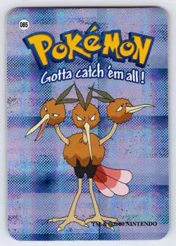 Dodrio #085 2000 Pokemon Vending Techno Prism Holo Sticker Card Nintendo - Nm - Image 1