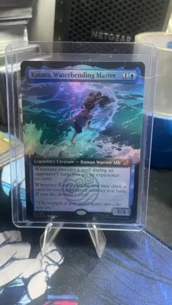 FOIL Katara, Waterbending Master (Borderless) #0180 MTG Avatar Full Art - NM - Image 1