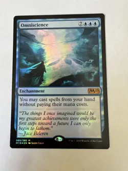 Magic The Gathering Omniscience 65/280 (Core Set 2019 Prerelease) FOIL - Image 1