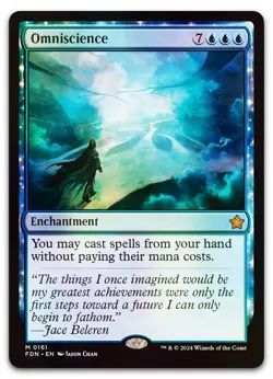 Omniscience #161 (Foil) (LP) Foundations FDN Magic MTG - Image 1