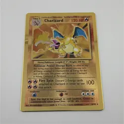 Pokemon Charizard Metal Promo Holo Card 004/102 Miscellaneous Cards & Products - Image 1