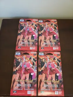 Brand New Sealed Lot Of 4 One Piece Heroines Edition EB-03 Sleeve Booster Packs - Image 1